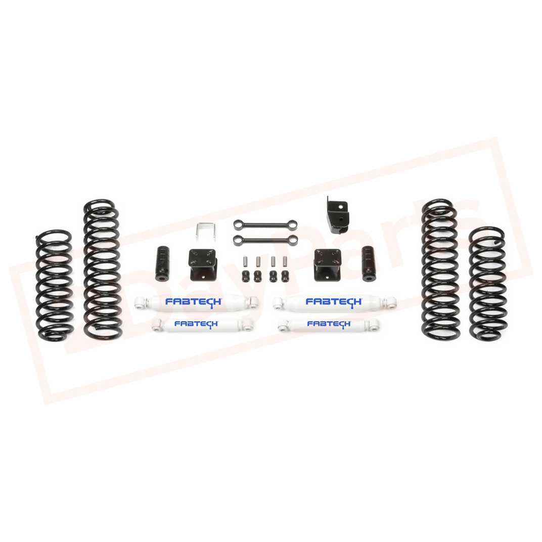 Image FABTECH 3" Sport System w/ Shocks for 2007-17 Jeep JK (2-Door) 4WD part in Lift Kits & Parts category