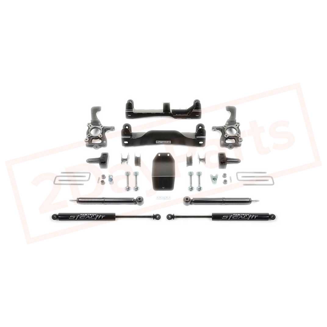 Image FABTECH 4" Basic System w/ Rear Stealth Shocks for Ford F150 4WD 2009-13 part in Lift Kits & Parts category