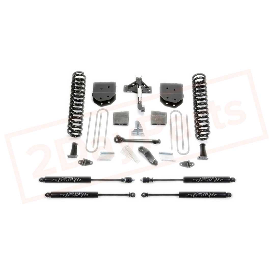 Image FABTECH 4" Basic System w/Stealth Shocks for Ford F250 4WD 2008-16 part in Lift Kits & Parts category