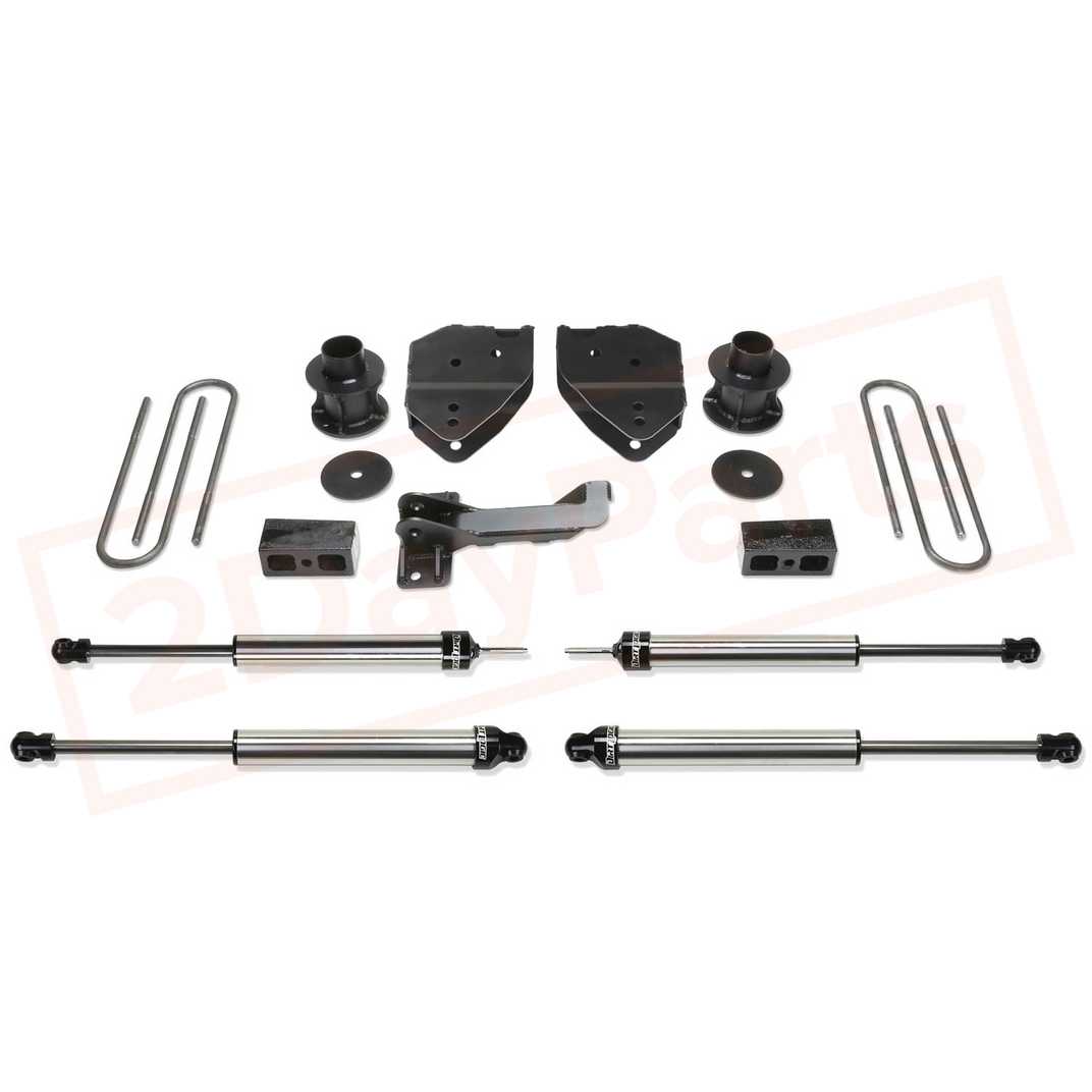 Image FABTECH 4" Budget System w/ Dirt Logic Shocks for Ford F350 4WD 2017 part in Lift Kits & Parts category