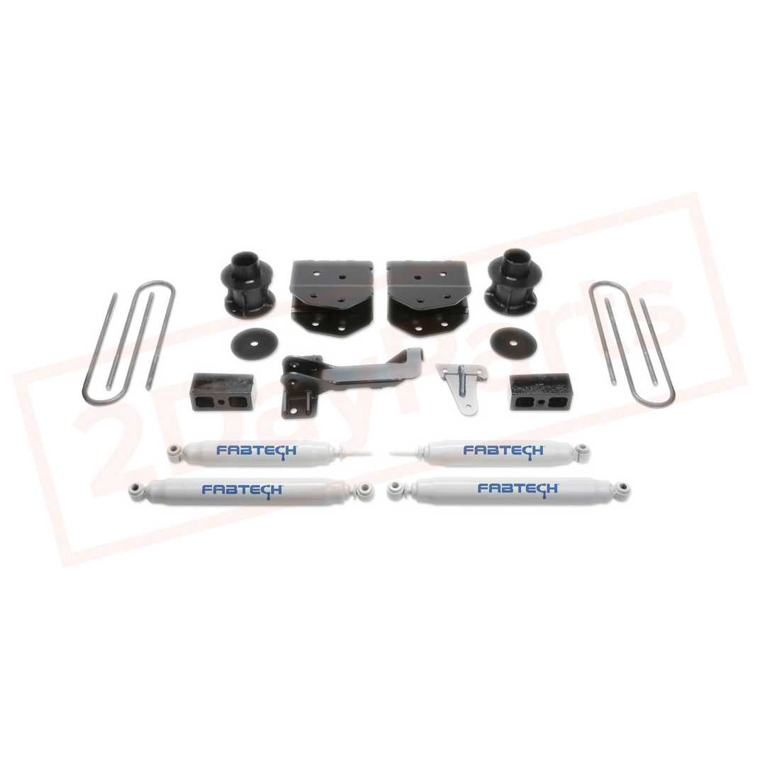Image FABTECH 4" Budget System w/Performance Rear Shocks for Ford F350 4WD 2005-07 part in Lift Kits & Parts category