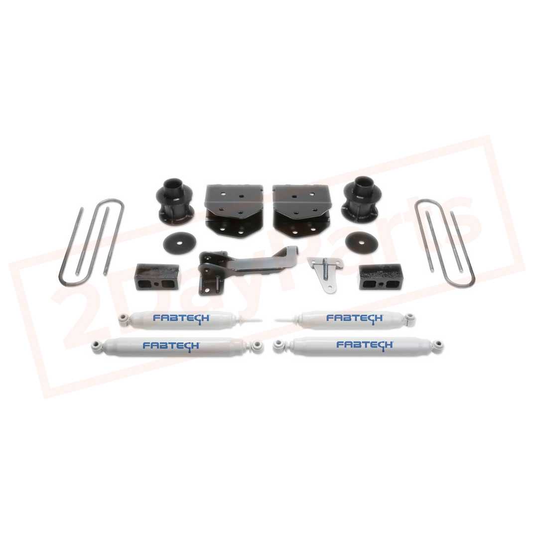 Image FABTECH 4" Budget System w/ Shocks for Ford F250 4WD 2008-16 part in Lift Kits & Parts category