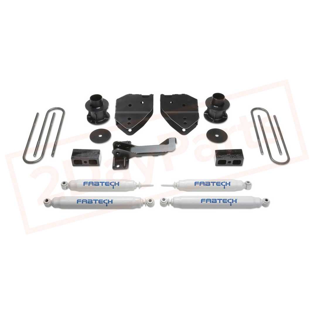 Image FABTECH 4" Budget System w/ Shocks for Ford F250 4WD 2017 part in Lift Kits & Parts category