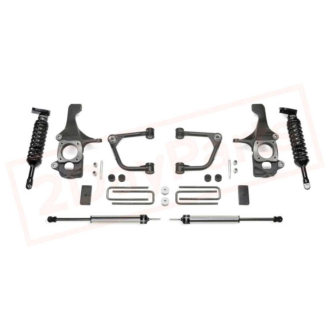 Image FABTECH 4" Sys w/ Uniball UCA& Dirt Logic Shock for Toyota Tundra 2WD/4WD 16-21  part in Lift Kits & Parts category