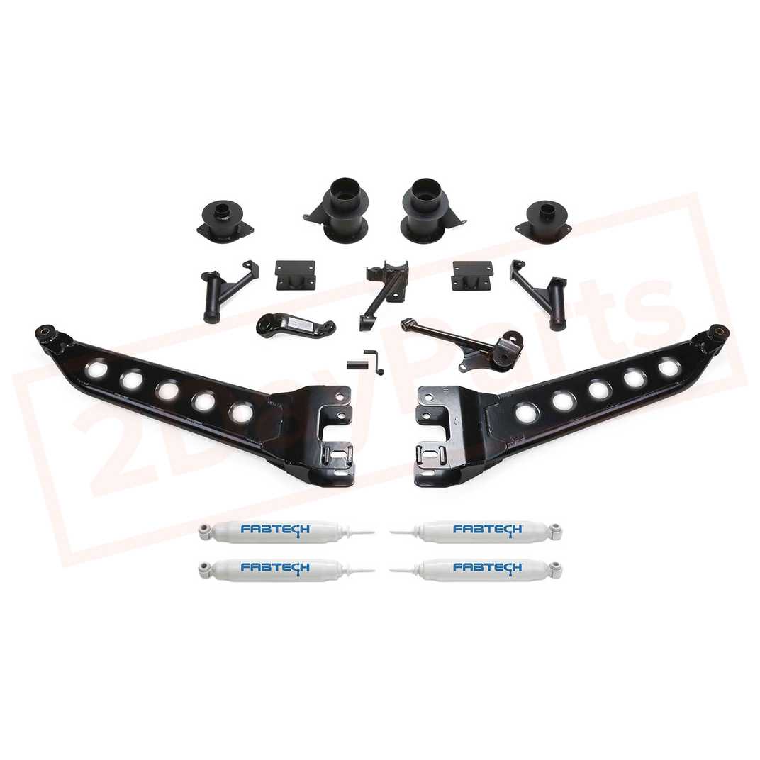 Image FABTECH 5" Radius Arm Syst w/Coil Spacers & Shocks for 14-17 Ram 2500 4WD part in Lift Kits & Parts category