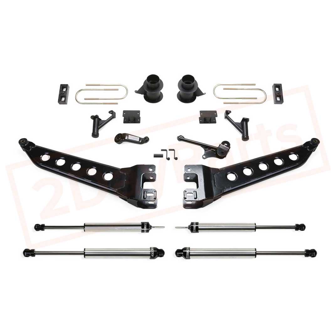 Image FABTECH 5" Radius Arm Syst w/ Coil Spacers & SS Shocks for 13-16 Ram 3500 4WD part in Lift Kits & Parts category