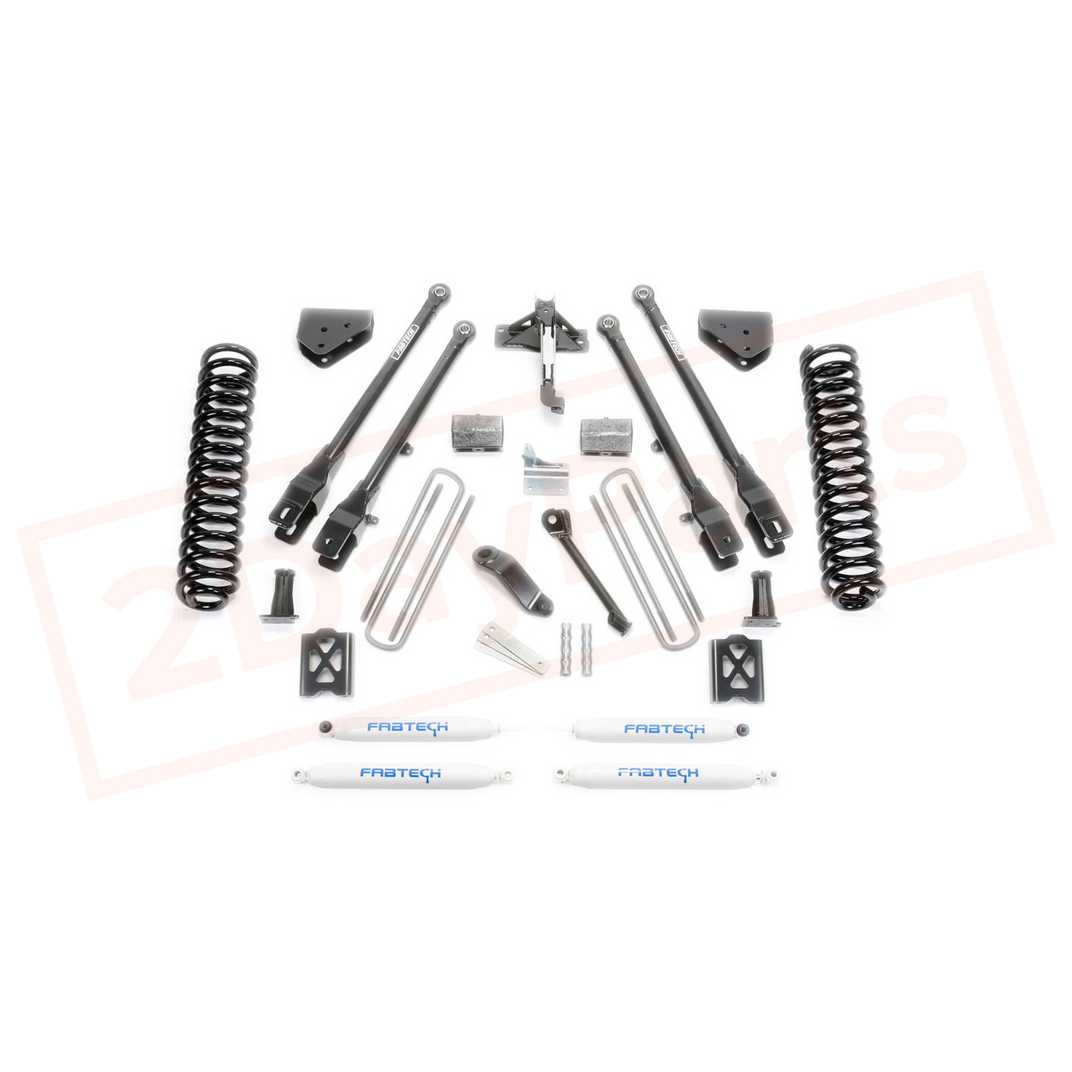 Image FABTECH 6" 4 Link System w/ Shocks for Ford F350 4WD 2005-07 part in Lift Kits & Parts category