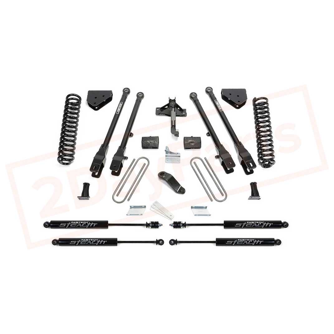 Image FABTECH 6" 4 Link System w/ Stealth Shocks for Ford F250 4WD 2008-16 part in Lift Kits & Parts category
