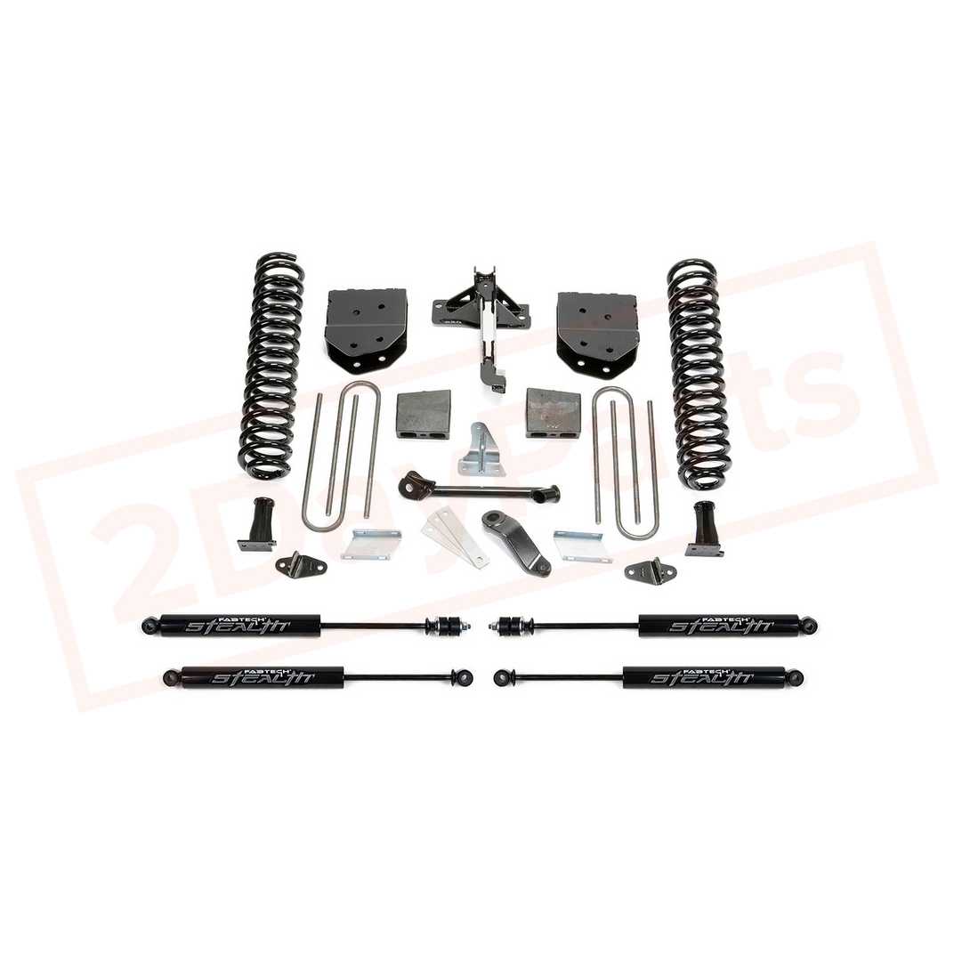 Image FABTECH 6" Basic System w/ Stealth Shocks for Ford F250 4WD 2008-16 part in Lift Kits & Parts category