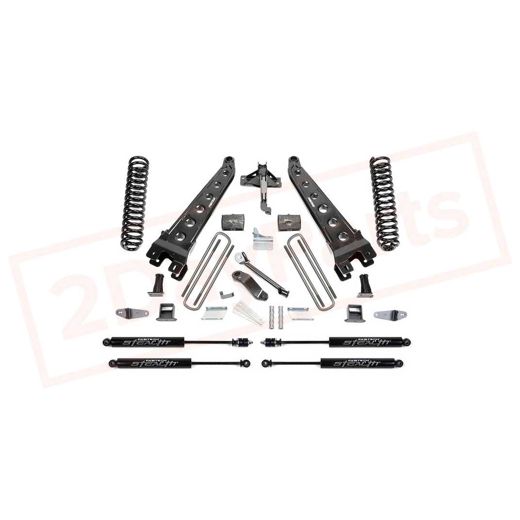Image FABTECH 6" Radius Arm System w/ Stealth Shocks for Ford F450 4WD 2008-10 part in Lift Kits & Parts category
