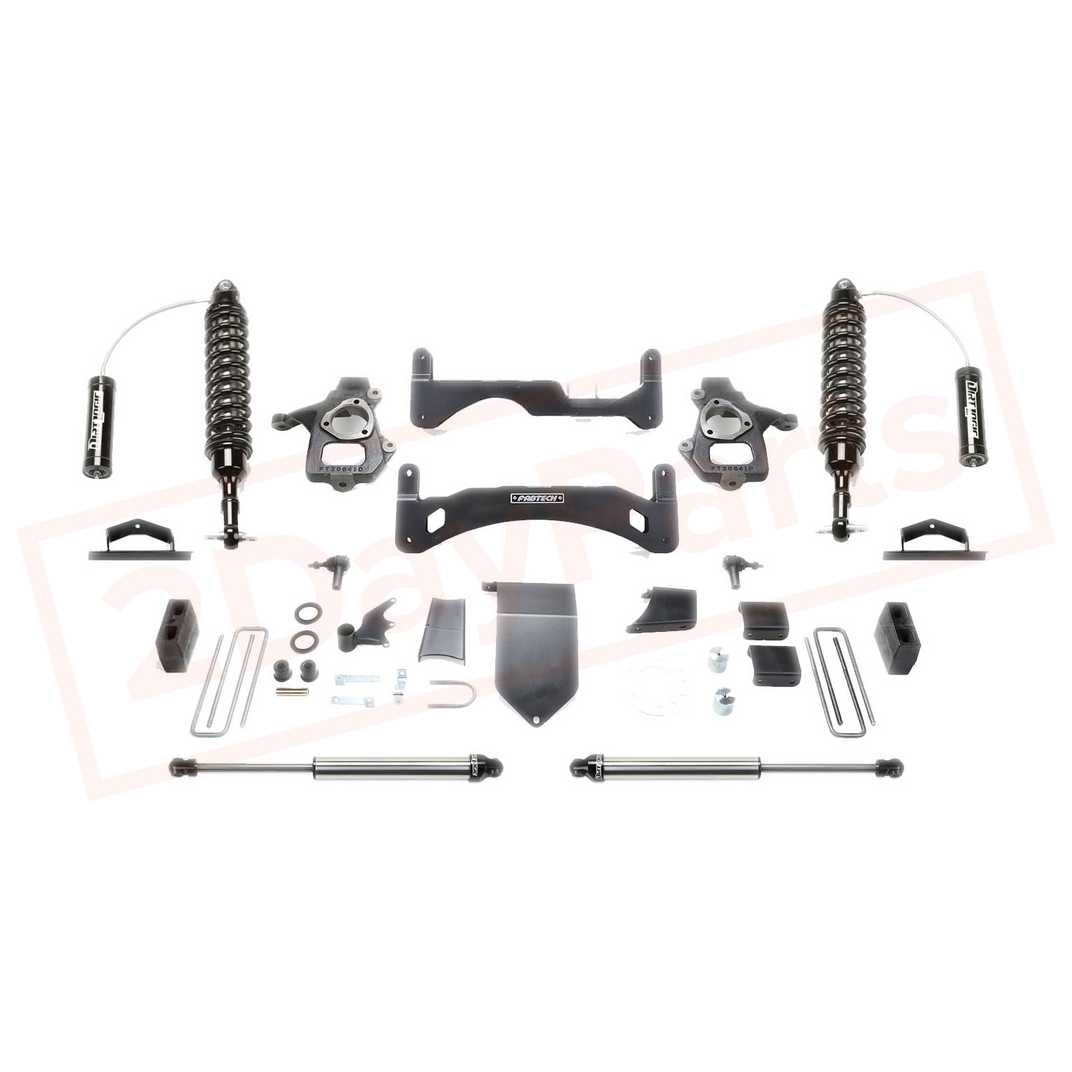 Image FABTECH 6" Syst GEN II w/Front Coilover & Rear Shocks for 14-17 GM C1500 2WD/4WD part in Shocks & Struts category