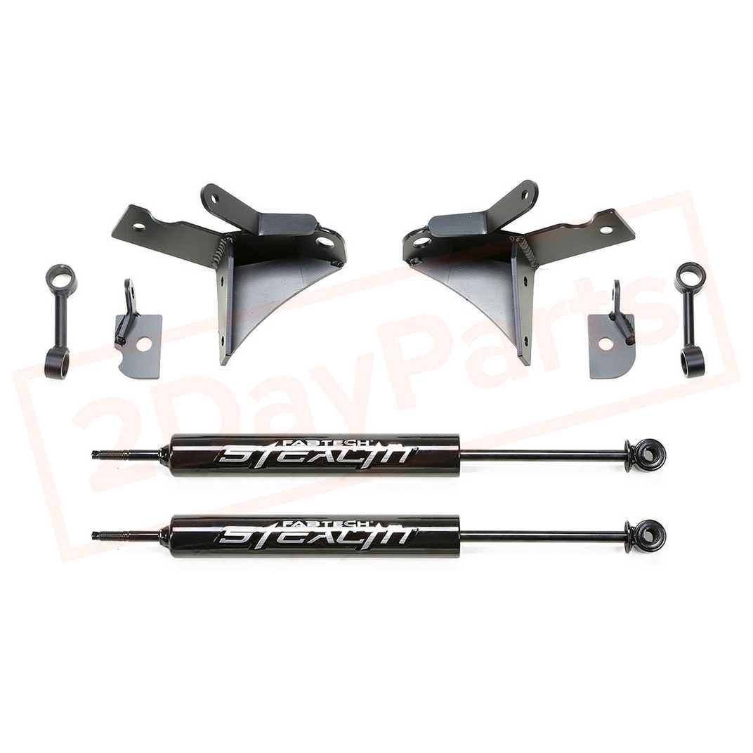 Image FABTECH 7" Dual Shock Kit w/Stealth Shocks for 2014-17 Ram 2500 4WD part in Lift Kits & Parts category