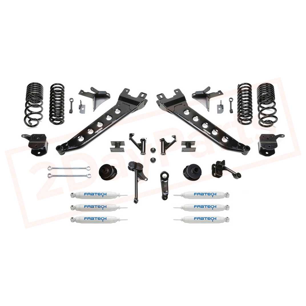 Image FABTECH 7" Radius Arm Sys w/Coil Springs & Front&Rear Shocks for 14-17 Ram 2500 part in Lift Kits & Parts category