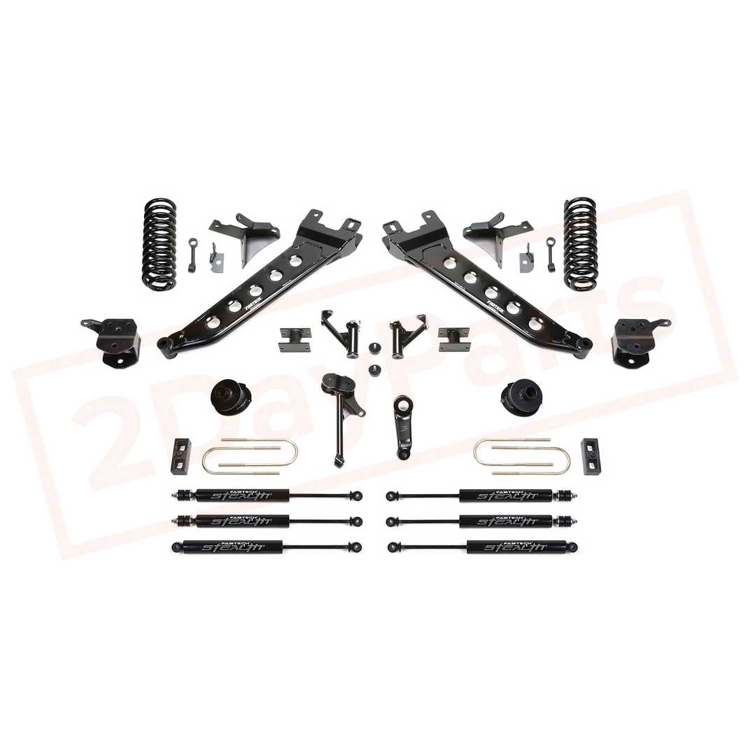 Image FABTECH 7" Radius Arm Sys w/ Coil Springs Front&Rear Shocks for 2013-17 Ram 3500 part in Lift Kits & Parts category