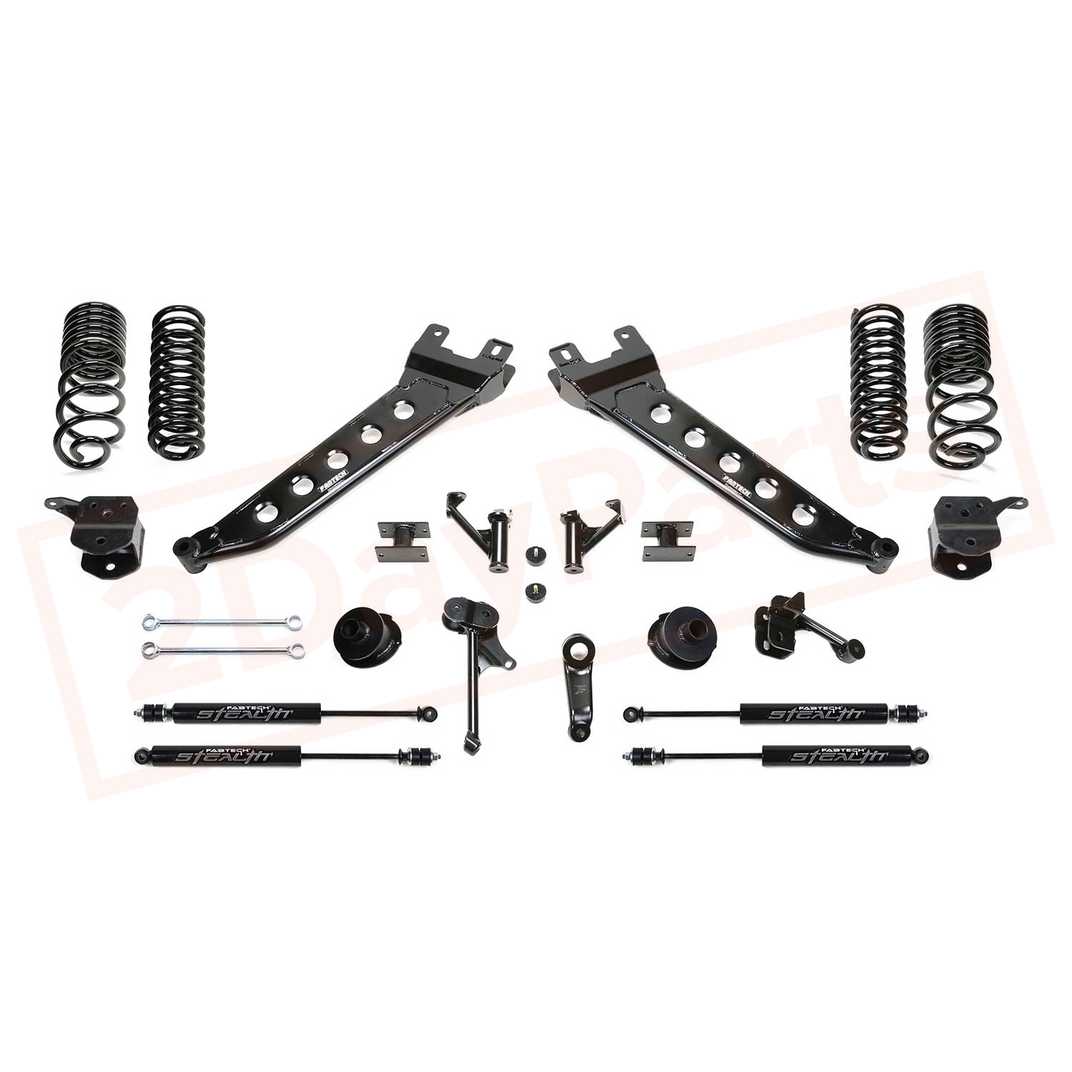 Image FABTECH 7" Radius Arm Sys w/Coil Springs & Stealth Shocks for 14-17 Ram 2500 4WD part in Lift Kits & Parts category