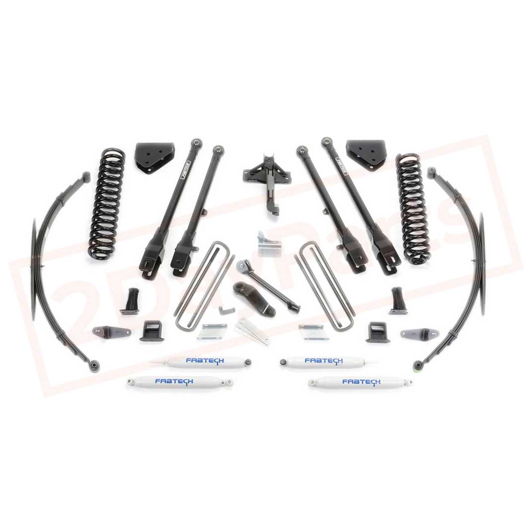 Image FABTECH 8" 4 Link System w/ Shocks for Ford F250 4WD 2008-16 part in Lift Kits & Parts category