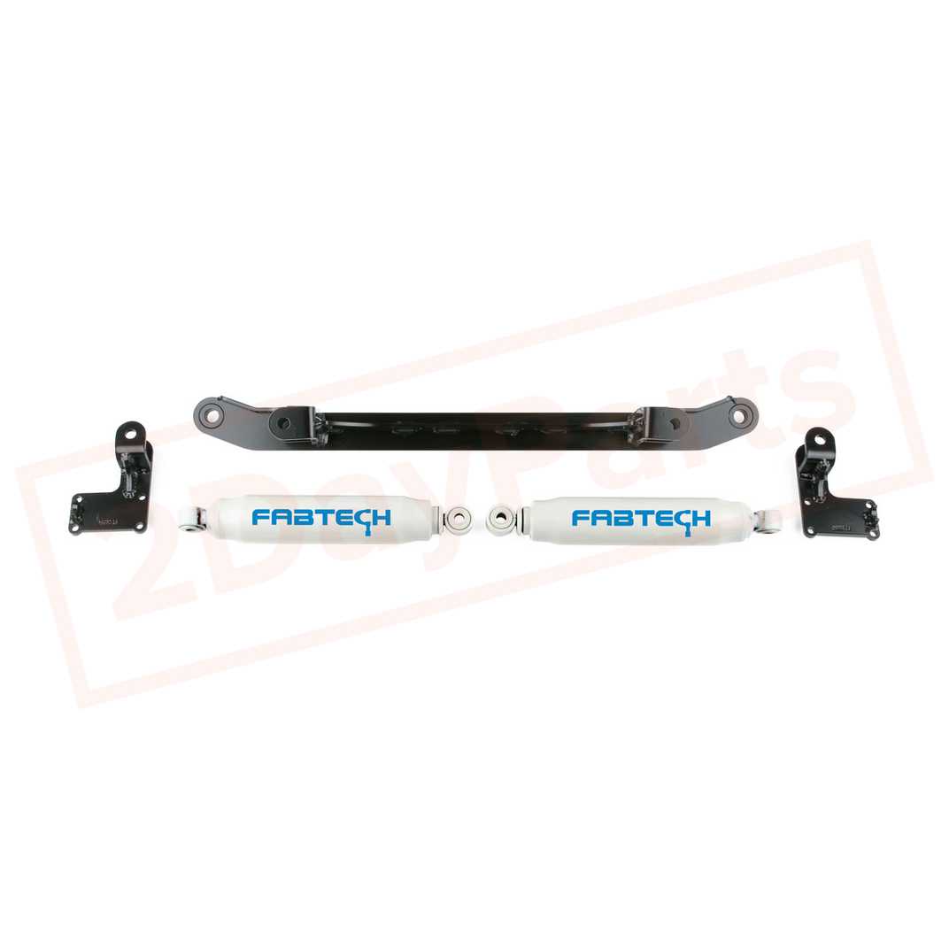 Image FABTECH Dual Performance Steering Stabilizer for 07-13 GM C1500 SUV/SUT 2WD/4WD part in Tie Rod Linkages category