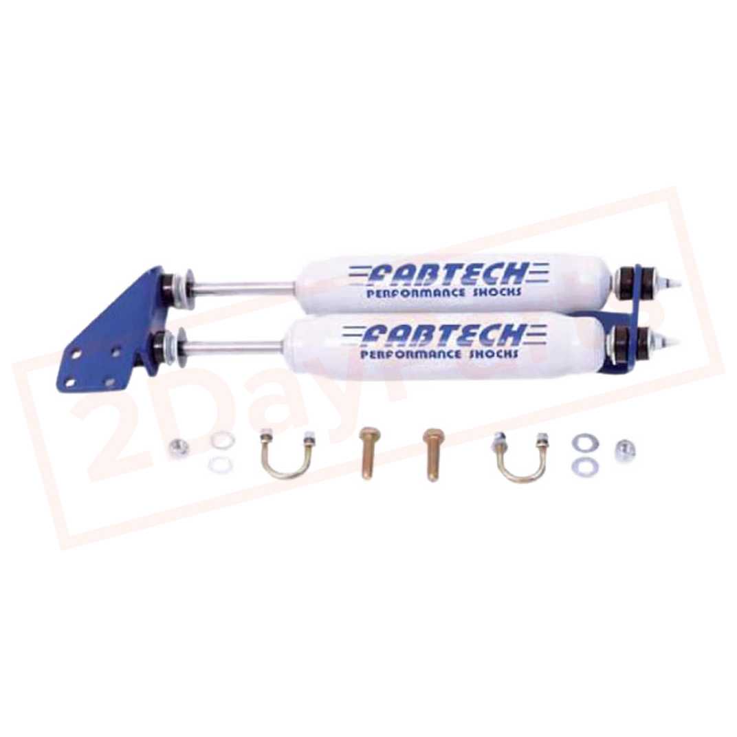 Image FABTECH Dual Performance Steering Stabilizer for 2001-10 K3500HD 2WD/4WD part in Tie Rod Linkages category