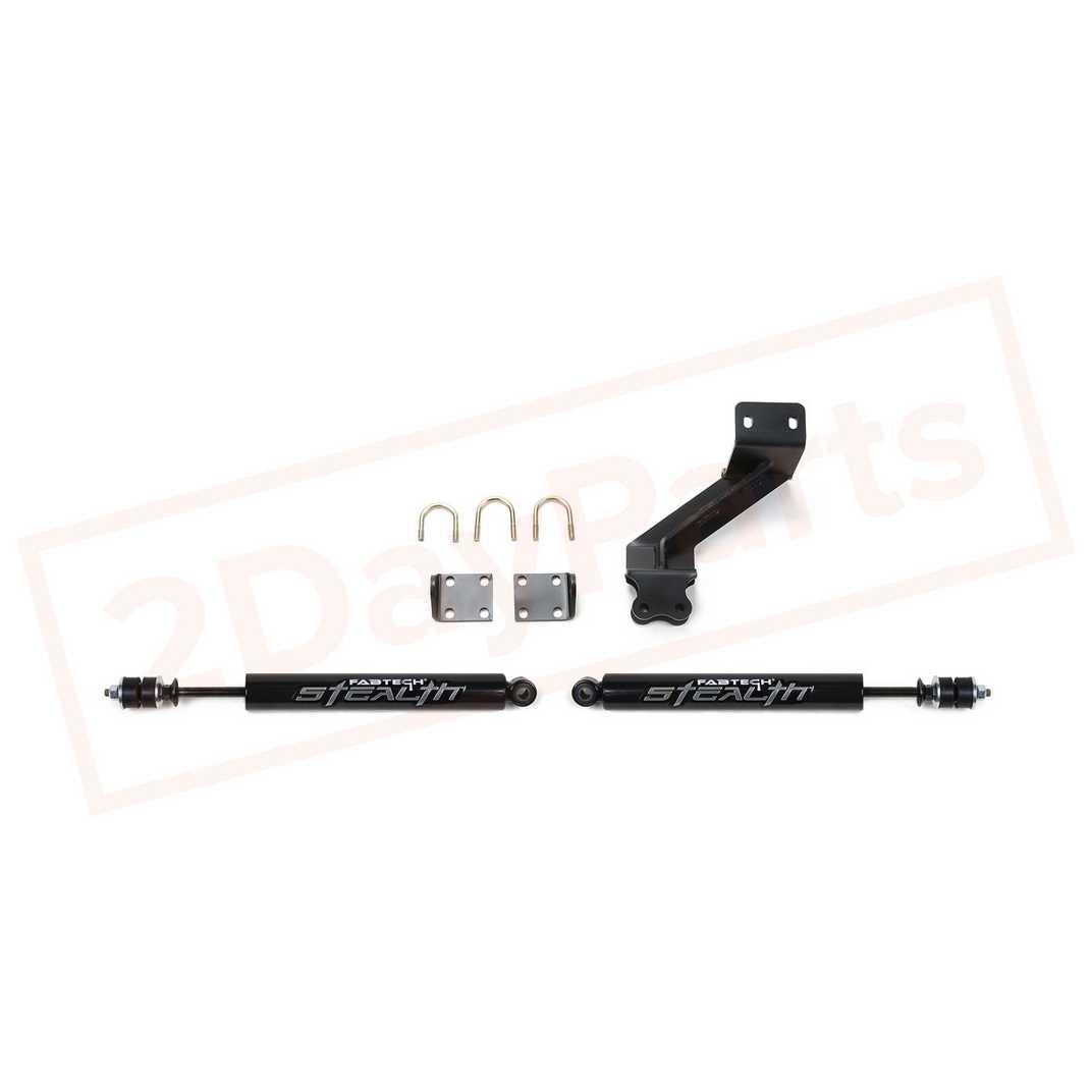 Image FABTECH Dual Steering Stabilizer System w/Stealth Shocks for 2014-17 Ram 2500 part in Tie Rod Linkages category
