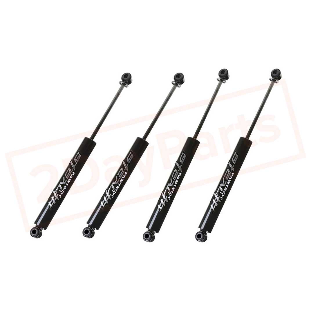 Image Kit 4 FABTECH 6" Gas Shocks for Chevrolet Silverado 2500 4WD 11-18 part in Shocks & Struts category