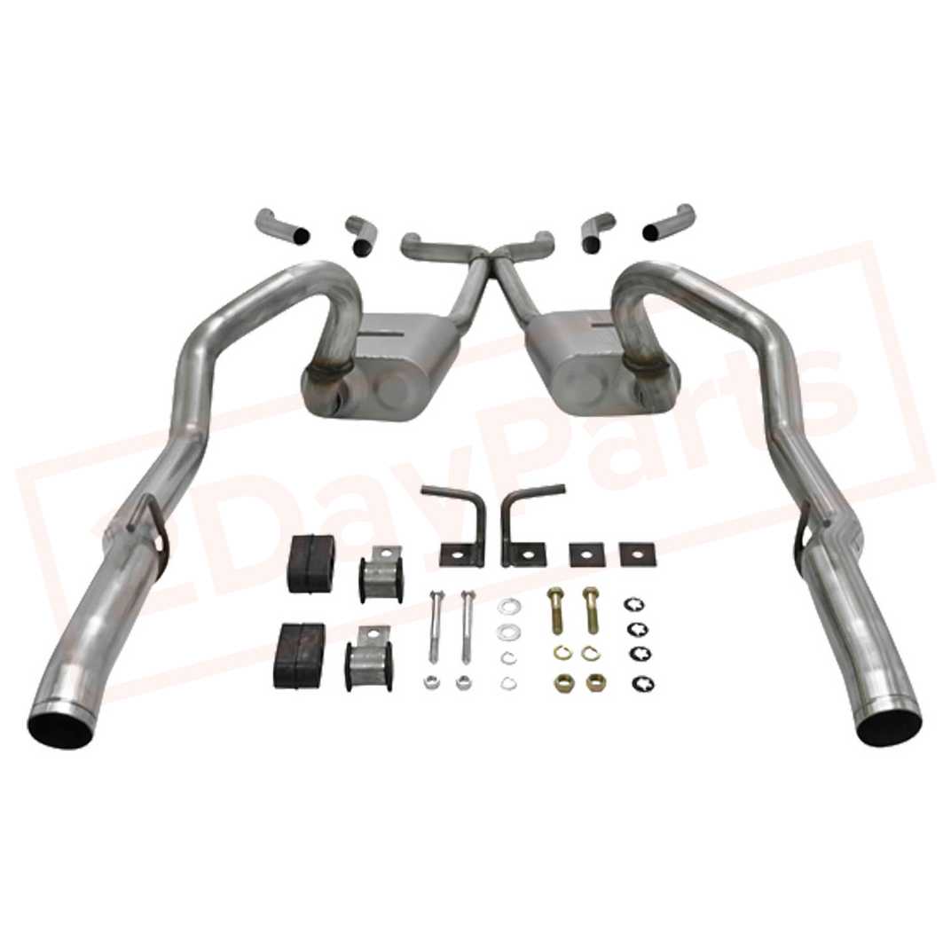 Image 1 FlowMaster Exhaust System Kit for 1967-1974 Plymouth Valiant part in Exhaust Systems category