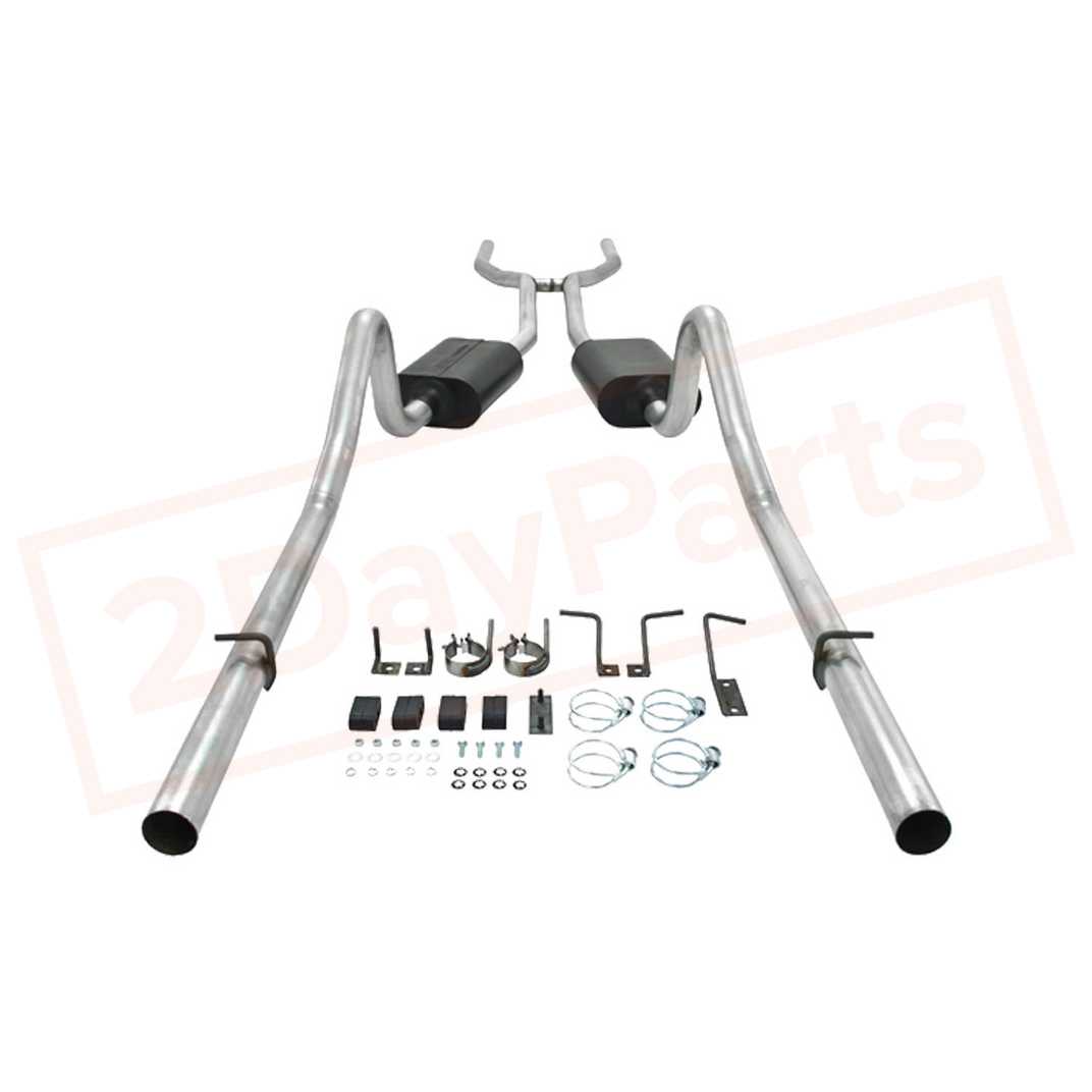 Image 1 FlowMaster Exhaust System Kit for 1968-1970 Plymouth Belvedere part in Exhaust Systems category