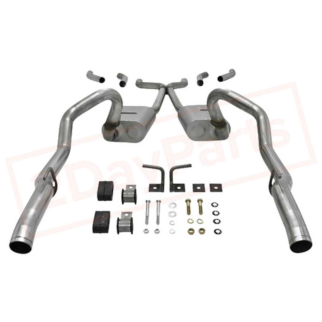 Image 1 FlowMaster Exhaust System Kit for 1970-1974 Plymouth Duster part in Exhaust Systems category