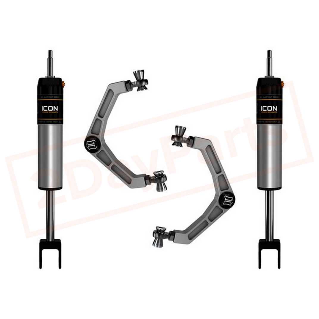 Image Icon 0-2" Lift IR Front Shocks w/ Billet UCA For 2020-2021 GMC Sierra 2500HD part in Shocks & Struts category