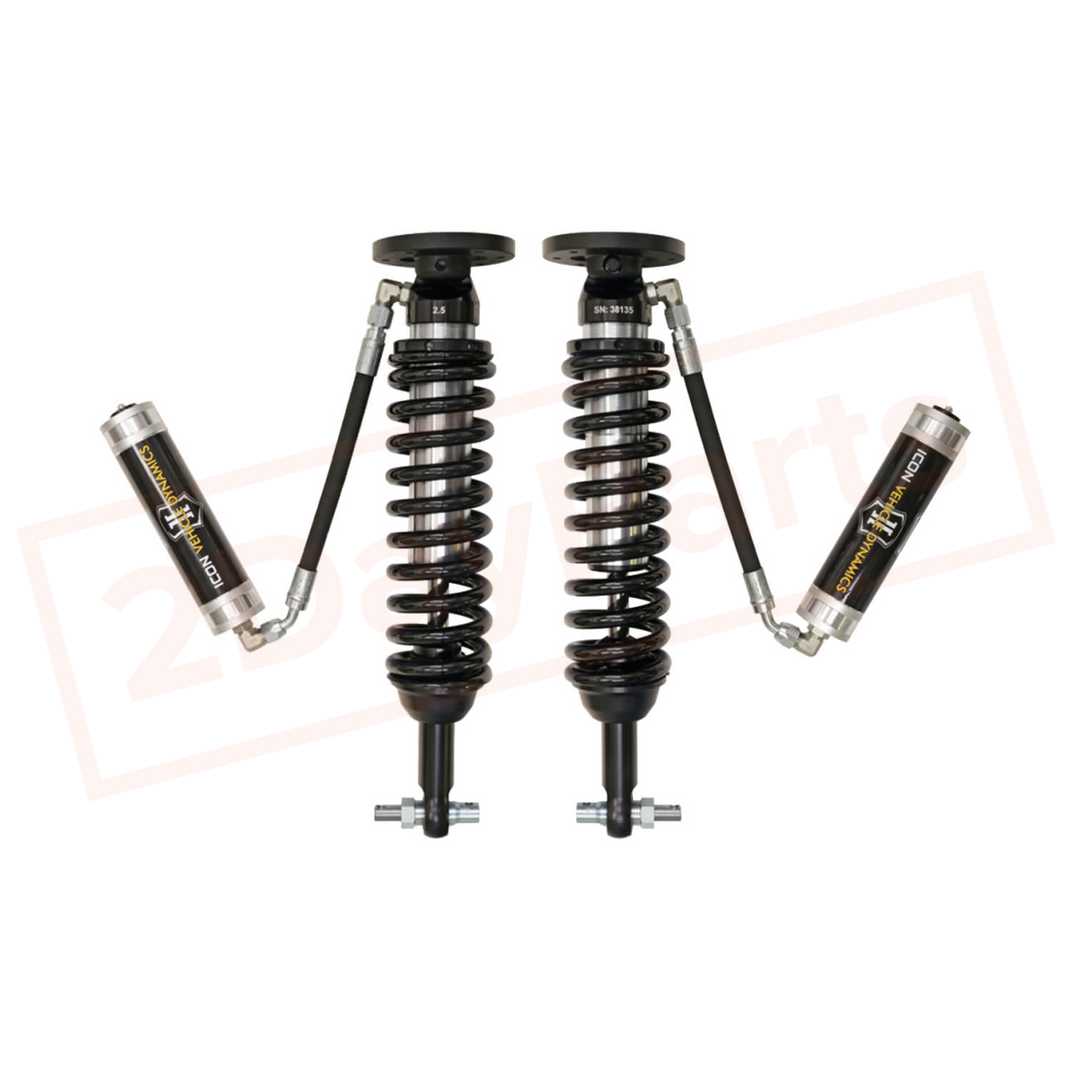 Image ICON 1.75-2.63"Front Remote Reservoir CoilOver Shock Kit for Ford F150 4WD 2014 part in Shocks & Struts category