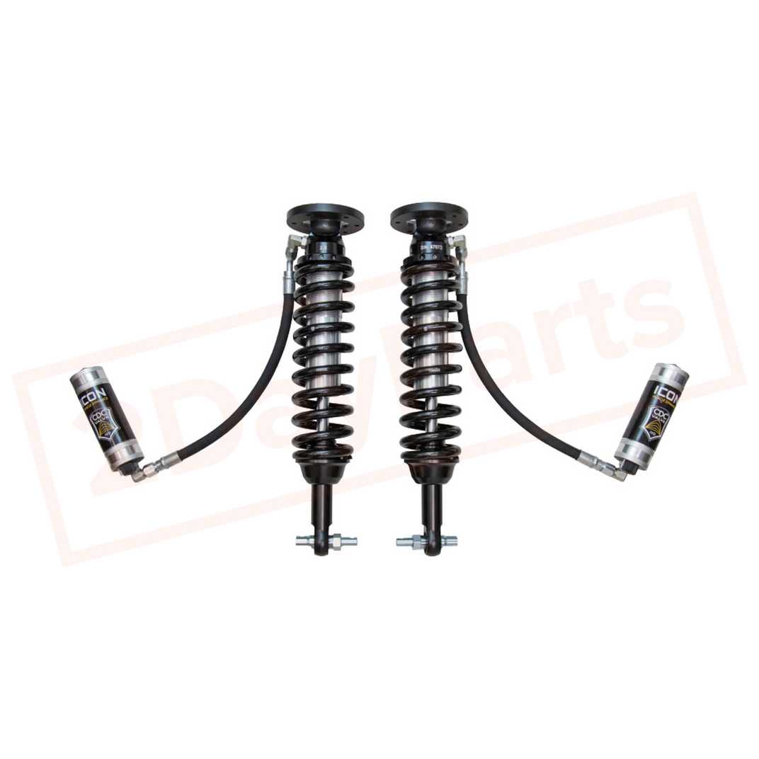 Image ICON 1.75-2.63" Remote Reservoir CDCV Coilover Kit for Ford F-150 2WD 2014 part in Coilovers category