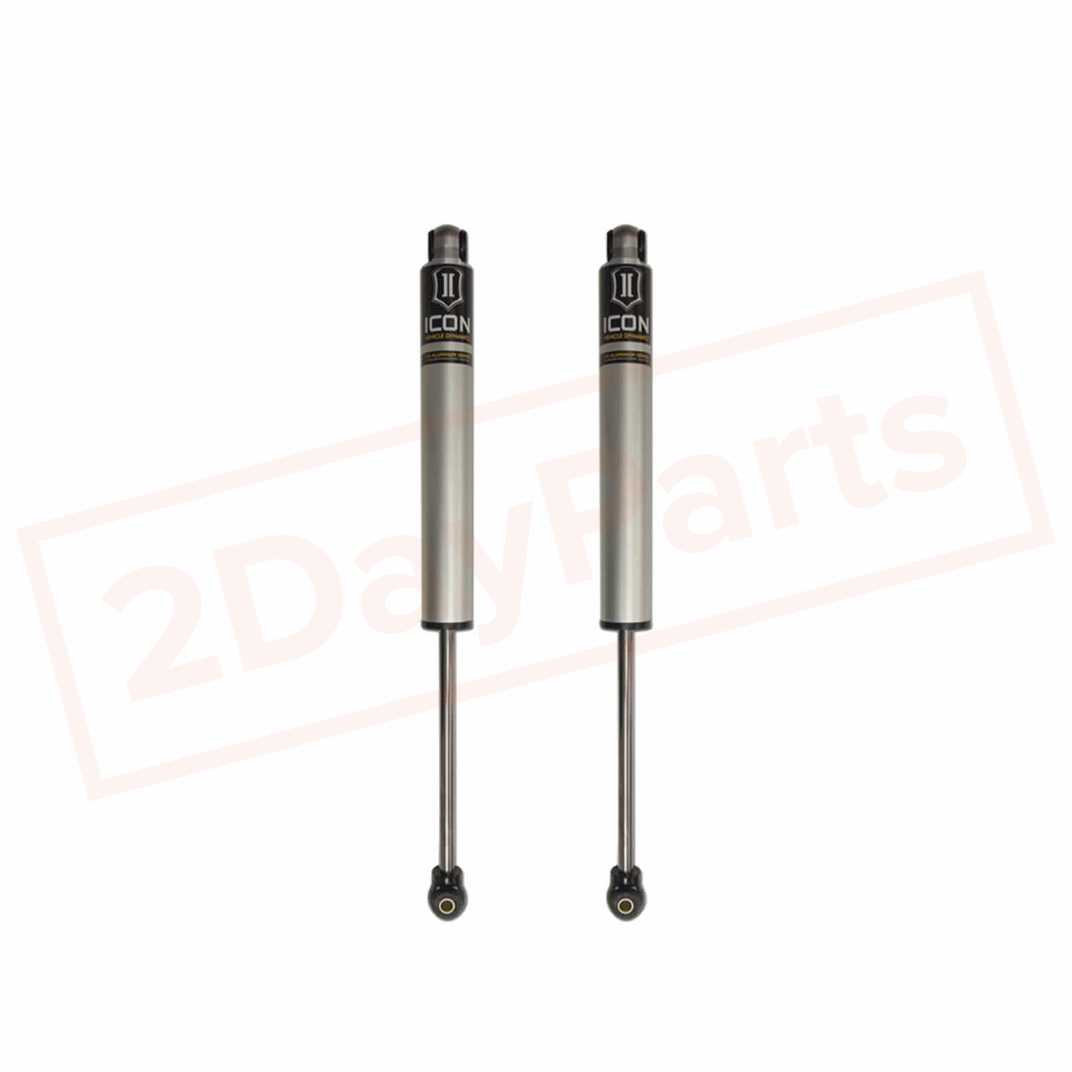 Image ICON 2.0 Reservoir Shocks Rear 0-1" for 2001-2010 GMC Sierra 2500 HD 4WD part in Shocks & Struts category