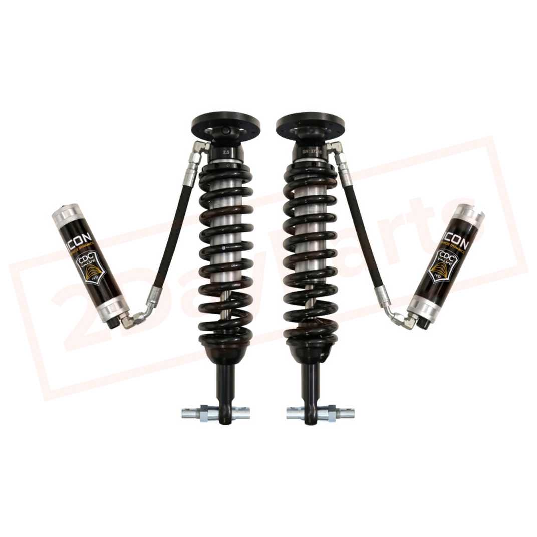 Image ICON 2-2.63"Front Remote Reservoir CoilOver Shock Kit for Ford F-150 4WD 15-18 part in Shocks & Struts category