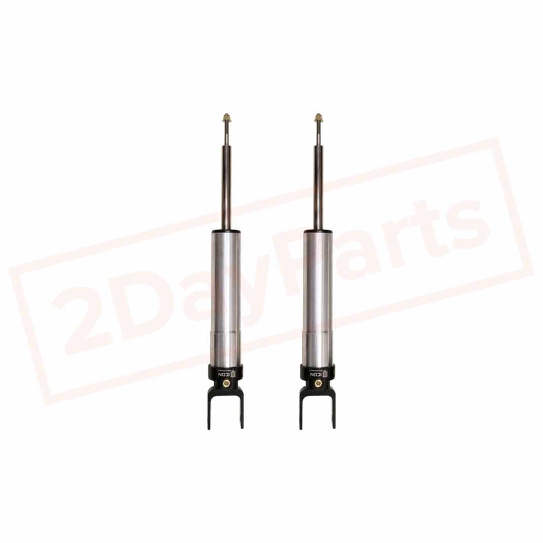 Image ICON Kit of 2 2.5 Reservoir Shocks Rear 0-1" for 10-19 Jeep Grand Cherokee 4WD part in Shocks & Struts category