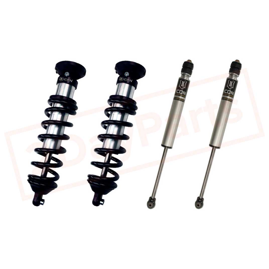 Image ICON Kit of 4 2.5 Coilovers+2.0 IR 0-3" Lift Shocks for Toyota Tundra 2WD 00-06  part in Lift Kits & Parts category