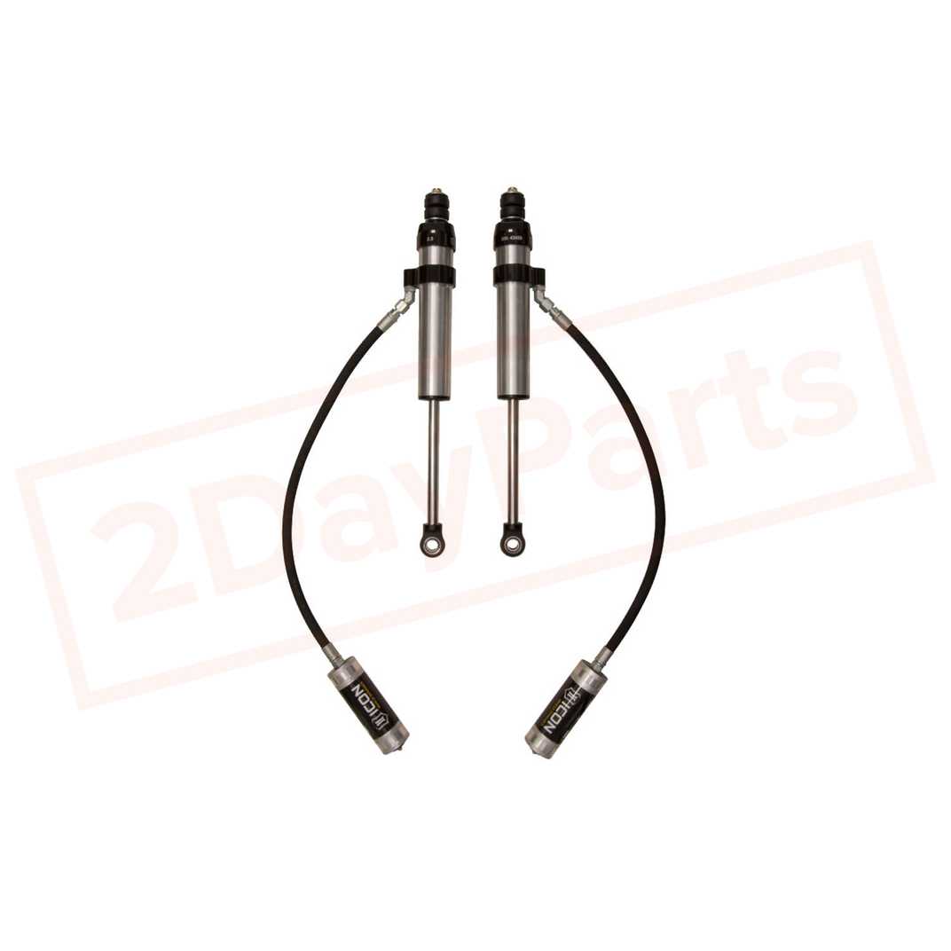 Image ICON Rear Remote Reservoir Shocks (0-3" Lift) for Toyota Land Cruiser 1991-2007 part in Shocks & Struts category