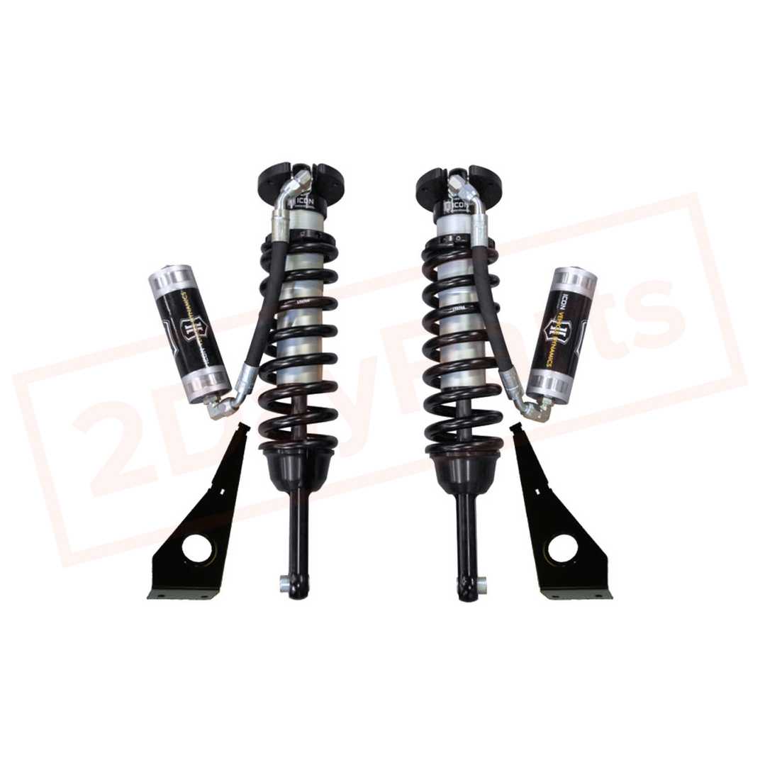 Image ICON Remote Reservoir Front Coilover Shock Kit for Toyota FJ Cruiser 2007-2014 part in Shocks & Struts category