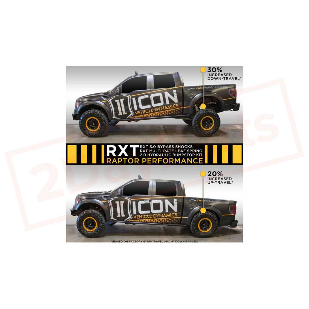 Image 2 ICON RXT Rear Suspension System for Ford F-150 SVT Raptor 2010-2014 part in Lift Kits & Parts category