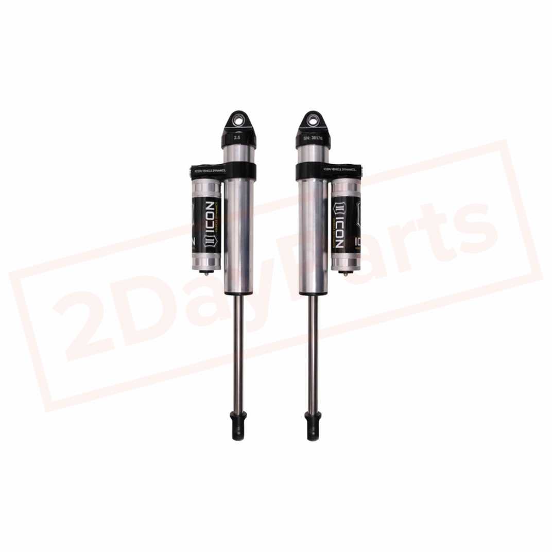 Image ICON Series Piggyback Reservoir Rear Shocks (0-1.5" Lift) for Nissan Titan 04-15 part in Shocks & Struts category