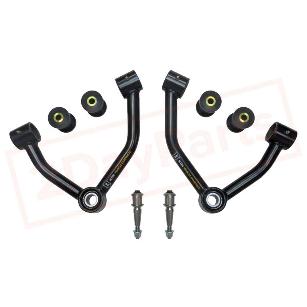 Image ICON Uniball Upper Control Arm Kit for Chevrolet Colorado 2015 part in Control Arms & Parts category