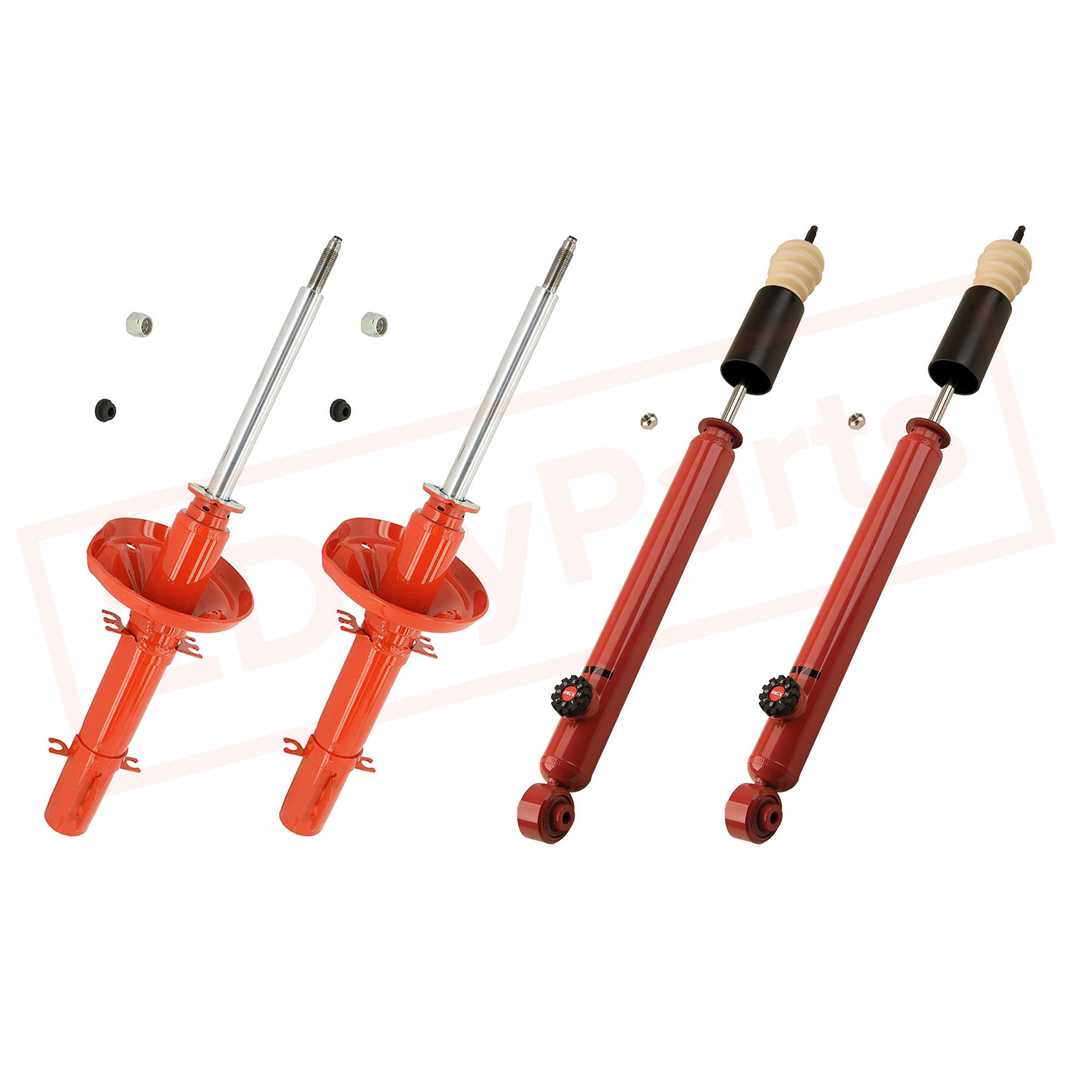 Image Kit 4 KYB AGX Adjustable Strut & Shocks Set Front&Rear for 19-06 Volkswagen Golf part in Shocks & Struts category