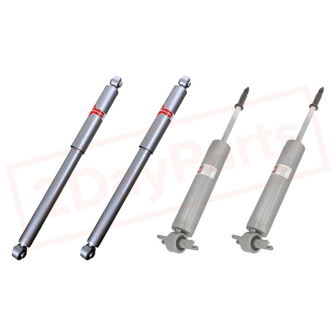 Image Kit 4 KYB Gas-A-Just Mon Shocks Set Front&Rear for Dodge Ram 1500 2WD 2002-2008 part in Shocks & Struts category