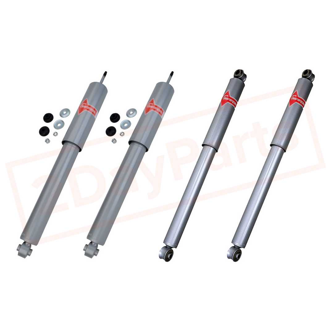 Image Kit 4 KYB Gas-A-Just Monotube Shocks Set Front&Rear for Ford F-150 2WD 1993-1996 part in Shocks & Struts category