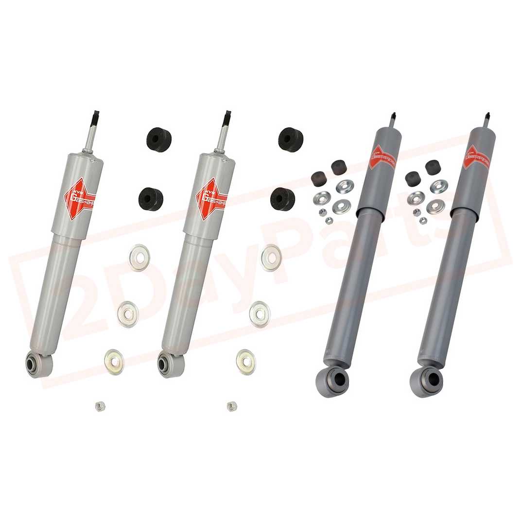 Image Kit4 KYB Gas-A-Just Monotube Shocks Set Front&Rear for Toyota 4Runner 1990-1995 part in Shocks & Struts category