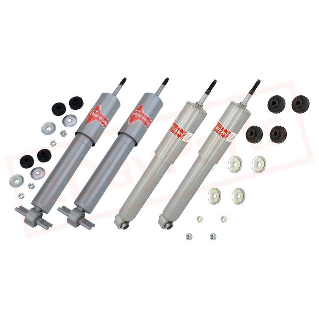 Image KYB Kit 4 Front&Rear Shocks GAS-A-JUST for CHEVROLET Corvette 1988 part in Shocks & Struts category