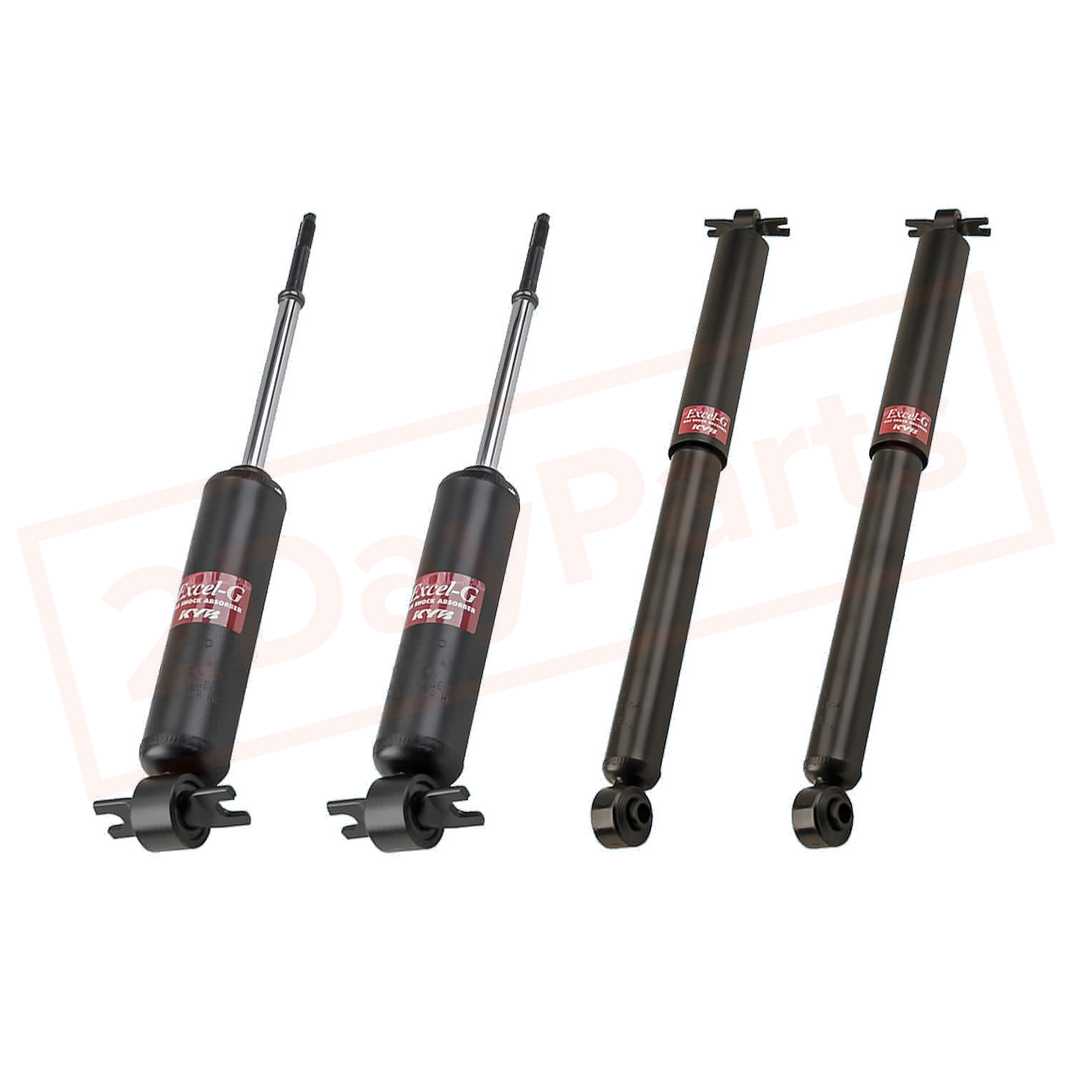 Image KYB Kit 4 Shocks Front Rear for GMC Envoy 2WD 2000-01 GR-2/EXCEL-G Gas Charged part in Shocks & Struts category