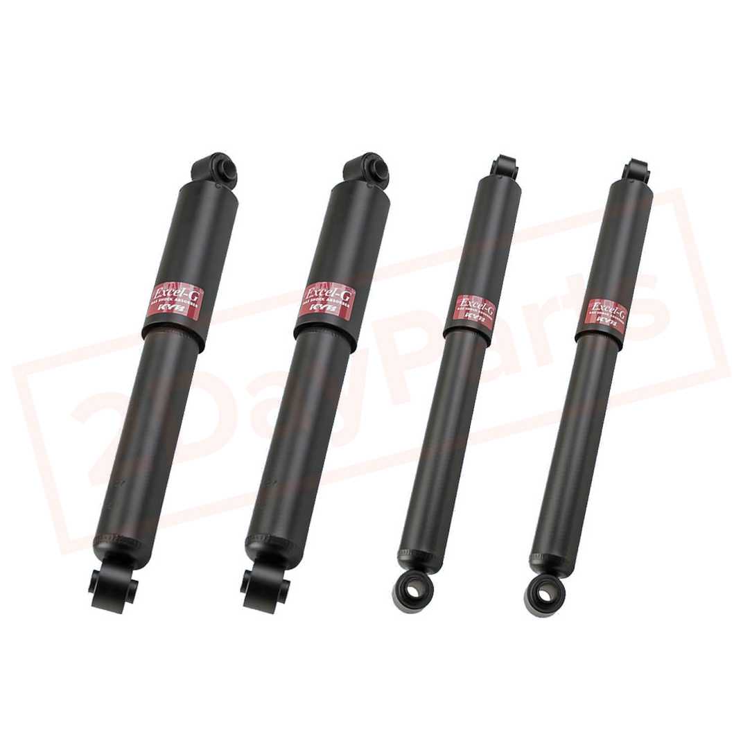 Image KYB Kit 4 Shocks Front Rear for GMC Sierra, C & R - Series 3/4 Ton 2WD 68-72 part in Shocks & Struts category