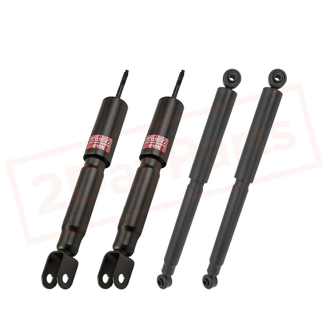 Image KYB Kit 4 Shocks Front Rear for GMC Yukon 2000 GR-2/EXCEL-G 4WD Gas Charged part in Shocks & Struts category