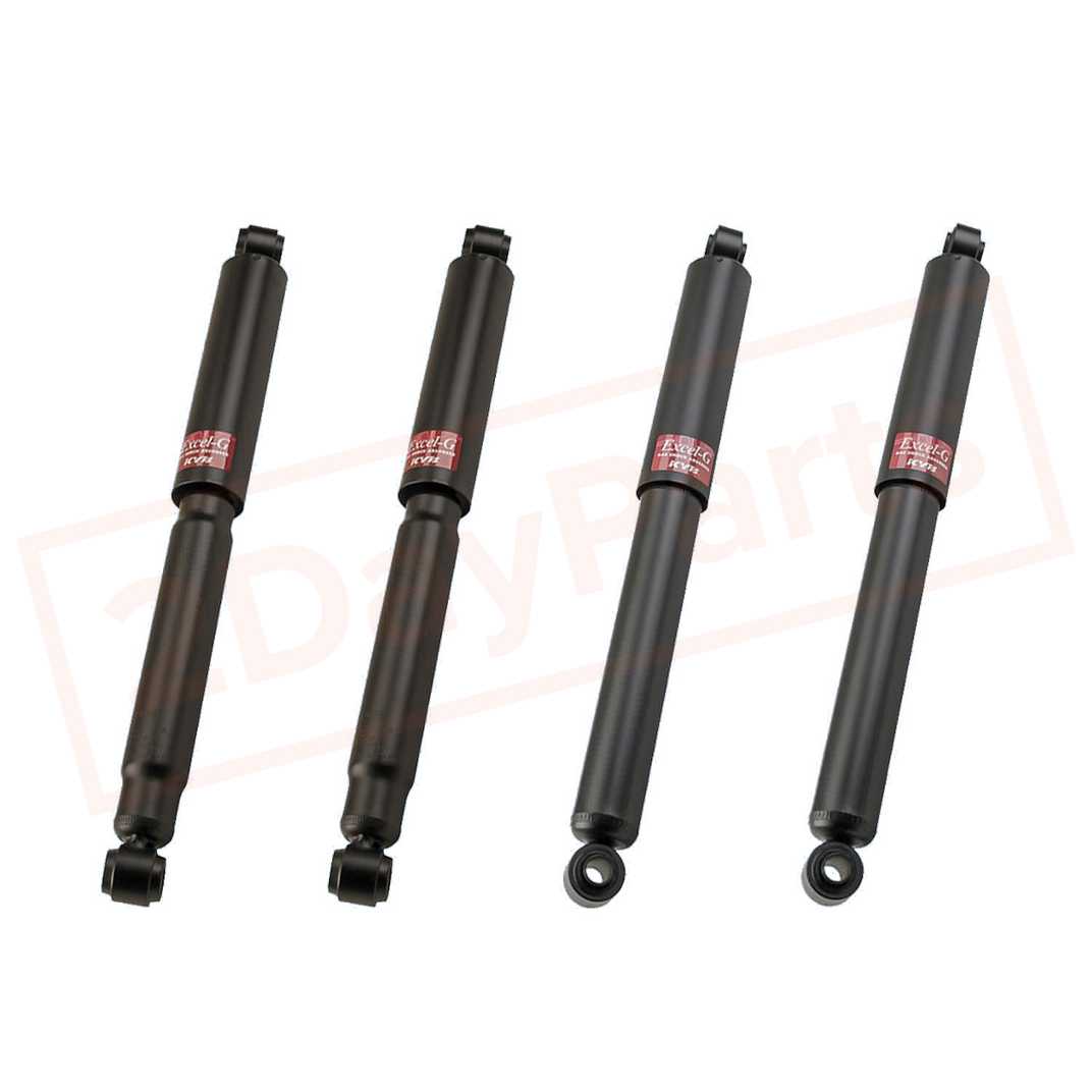 Image KYB Kit 4 Shocks Front Rear for JEEP Universal 1961-67 GR-2/EXCEL-G Gas Charged part in Shocks & Struts category