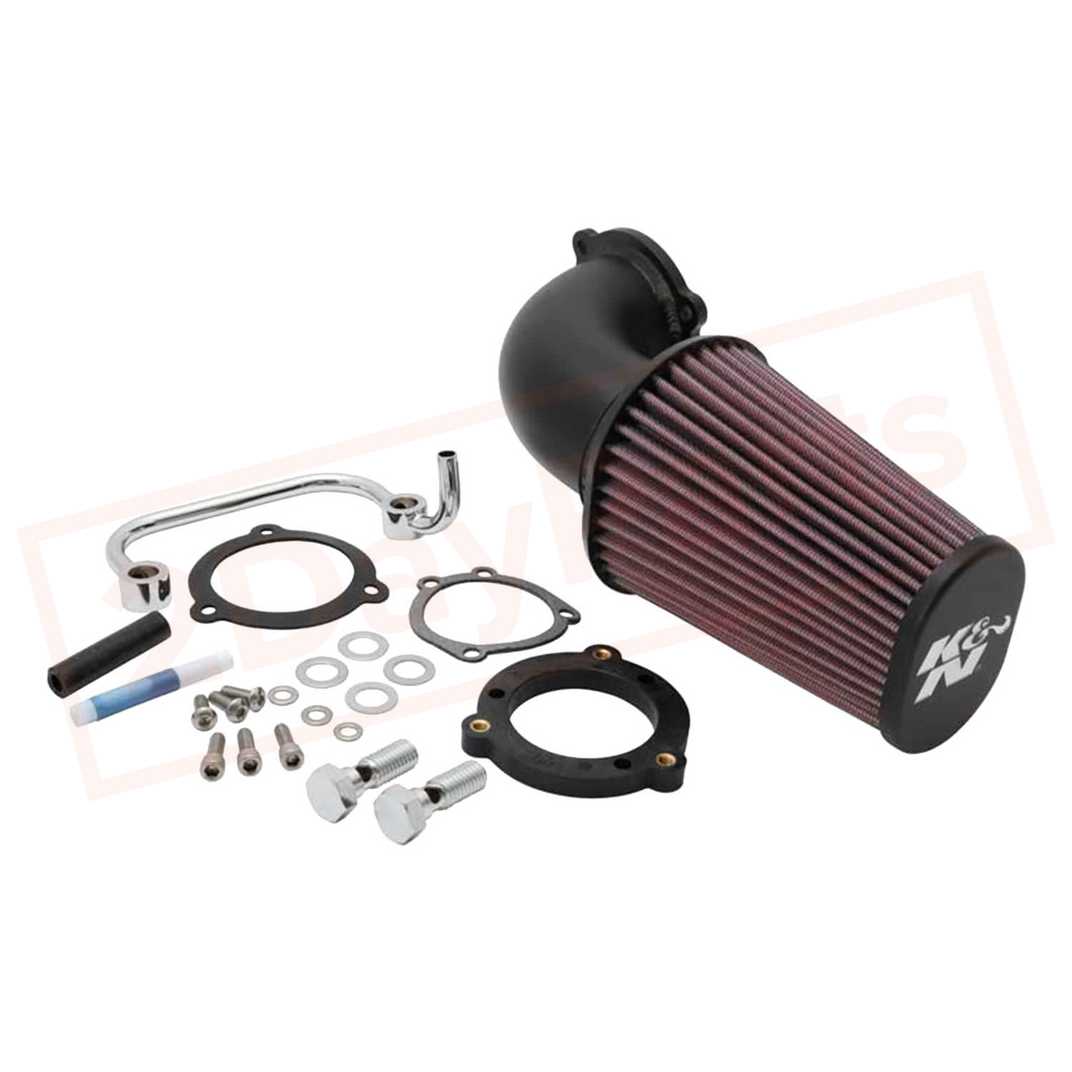 Image K&N Intake Kit fits Harley Davidson XL1200C Sportster 1200 Custom 2018-2019 part in Air Intake Systems category