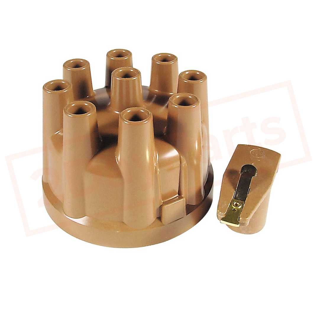 Image MSD Distributor Cap and Rotor Kit compatible with Ford 300 1963 part in Distributors & Parts category